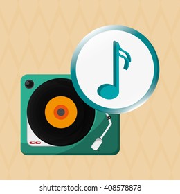 music illustration design, editable vector