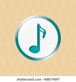 music illustration design, editable vector