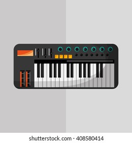 music illustration design, editable vector