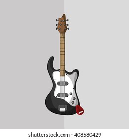 music illustration design, editable vector