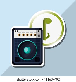 music illustration design, editable vector