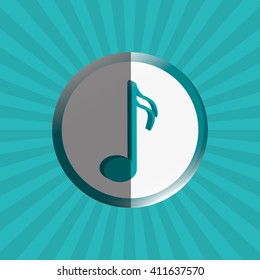 music illustration design, editable vector