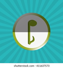 music illustration design, editable vector