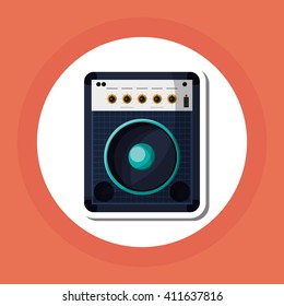 music illustration design, editable vector