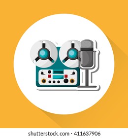 music illustration design, editable vector