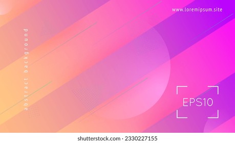 Music Illustration. Flat Abstract Poster. Pink Memphis Art. Vector Fluid. Dark Geometry Composition. Horizontal Ux. Wavy Landing Page. Blue Music Illustration