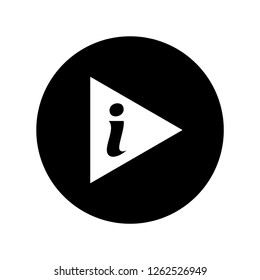 Music information icon vector