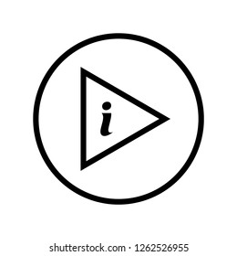 Music information icon vector