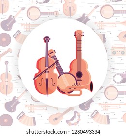 music instrument cartoon