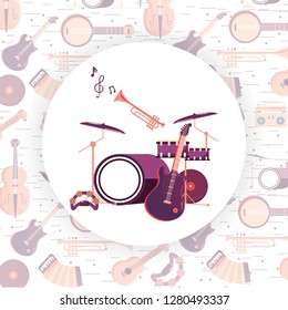 music instrument cartoon