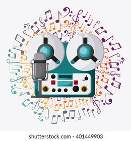 Music instrument design , vector illustration