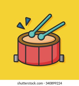 music instrument drum icon