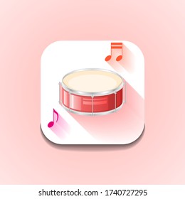 Music Instrument Drum Logo Vector Icon Symbol