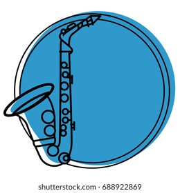 Music instrument emblem label