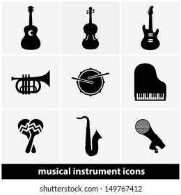 Music Instrument Icon Set