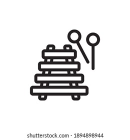 
Music instrument icon in vector. Logotype