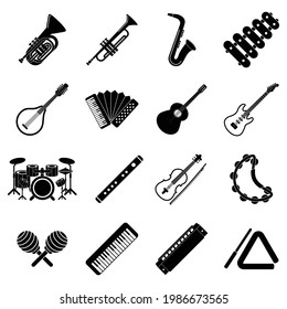 music instrument icon vector sign symbol