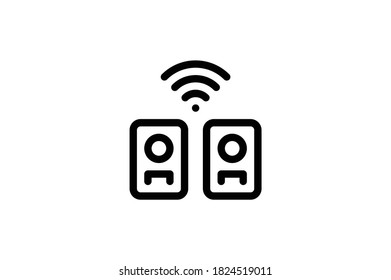 Music Instrument Icon - Wireless Sound System