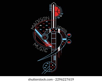 music  instrument modern graphic vector art