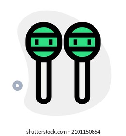 Music instrument with rattling sound effect by Maracas