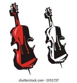 Music Instrument Series. Vector illustration of a tunning cello.