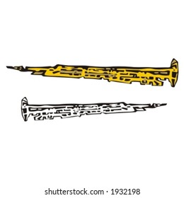 Music Instrument Series. Vector illustration of a clarinet.