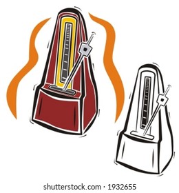 Music Instrument Series. Vector illustration of a tonometer.