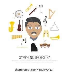 music instrument vector concept
