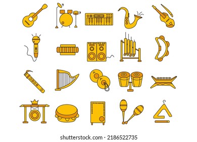 music instrument vector illustration set