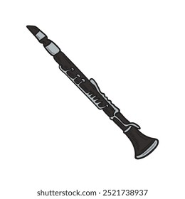 Music Instrumental Illustration Colored - Flute