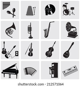 Music instruments.