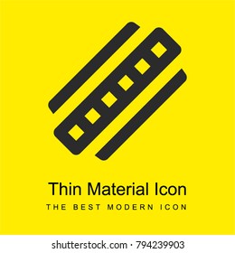 Music instruments bright yellow material minimal icon or logo design