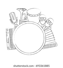 music instruments design 