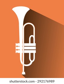 Music instruments design, vector illustration eps 10.