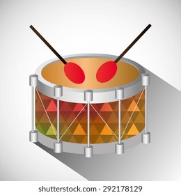 Music instruments design, vector illustration eps 10.