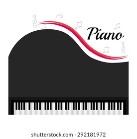 Music instruments design, vector illustration eps 10.