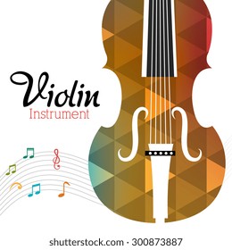 Music instruments design, vector illustration eps 10.