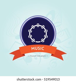 Music Instruments Icon Vector Design Symbol