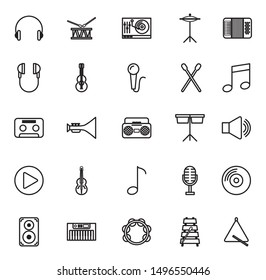 music instruments and set icons vector illustration design