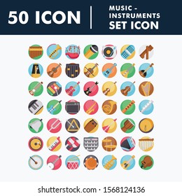 Music Instruments set icons vector
