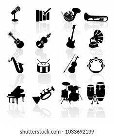 music instruments vector