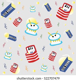 Music instruments. Vector icons