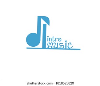 Music Intro Digital Illustration Logo