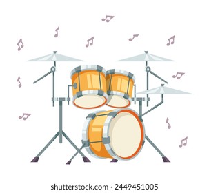 Concepto de tarjeta abstracta de fiesta de póster de instrumentos de jazz de música. Ilustración de Diseño gráfico plano de Vector
