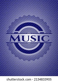 Music jean background. Vector Illustration. Detailed. 