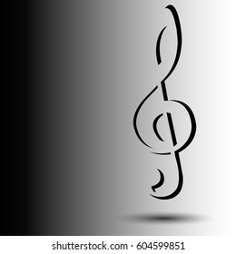 Music key logo