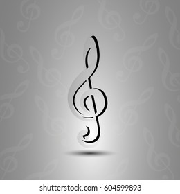 Music key logo