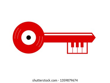 Music, Key logo vector