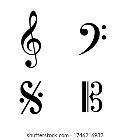 music key sign vector eps