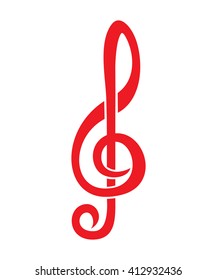 Music key vector icon